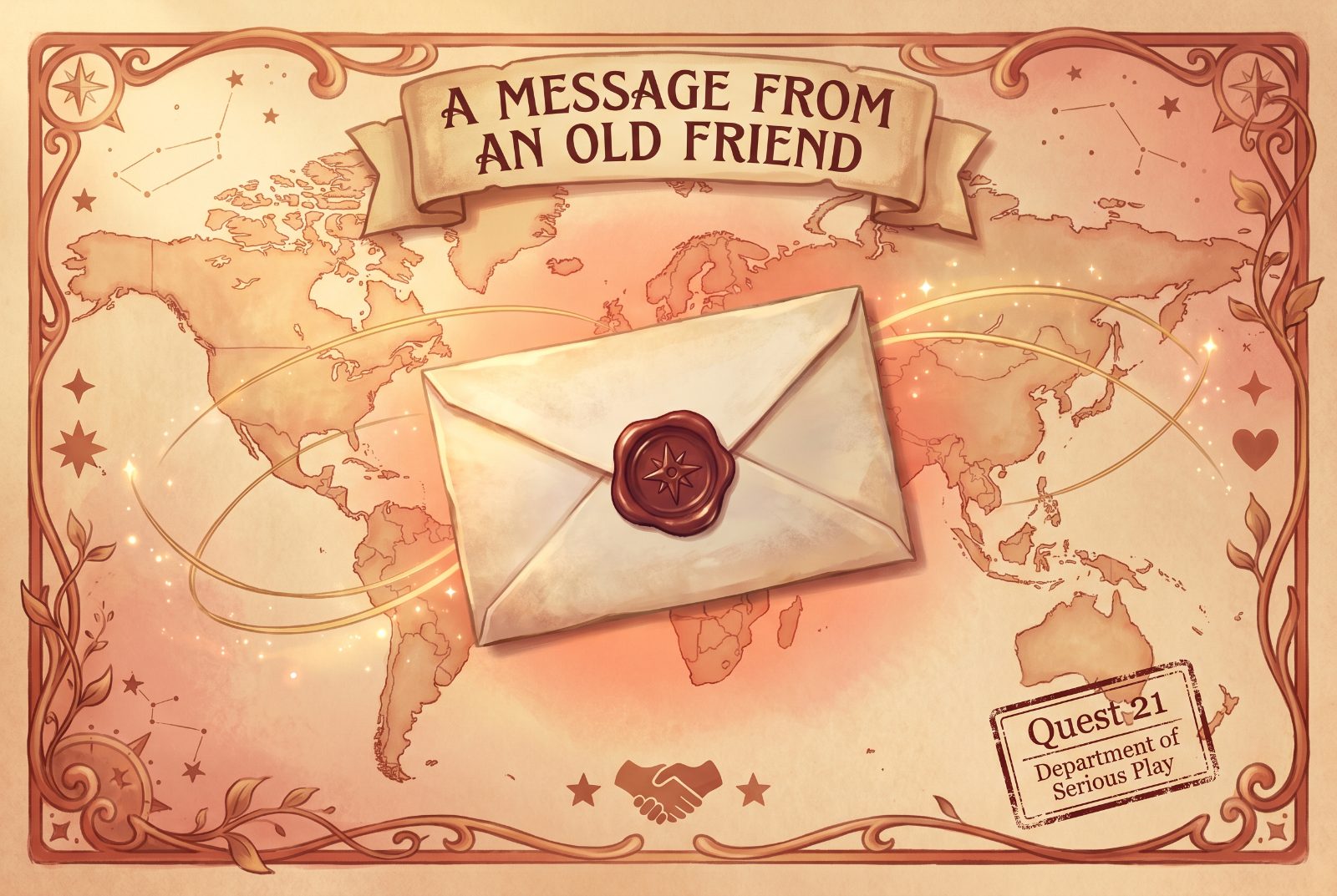 A Message From An Old Friend Quest card