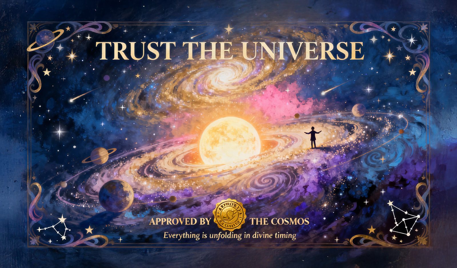 Trust the Universe — a Quest card